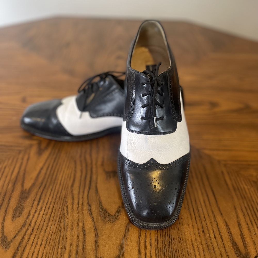 Giorgio Brutini Black and White Oxfords